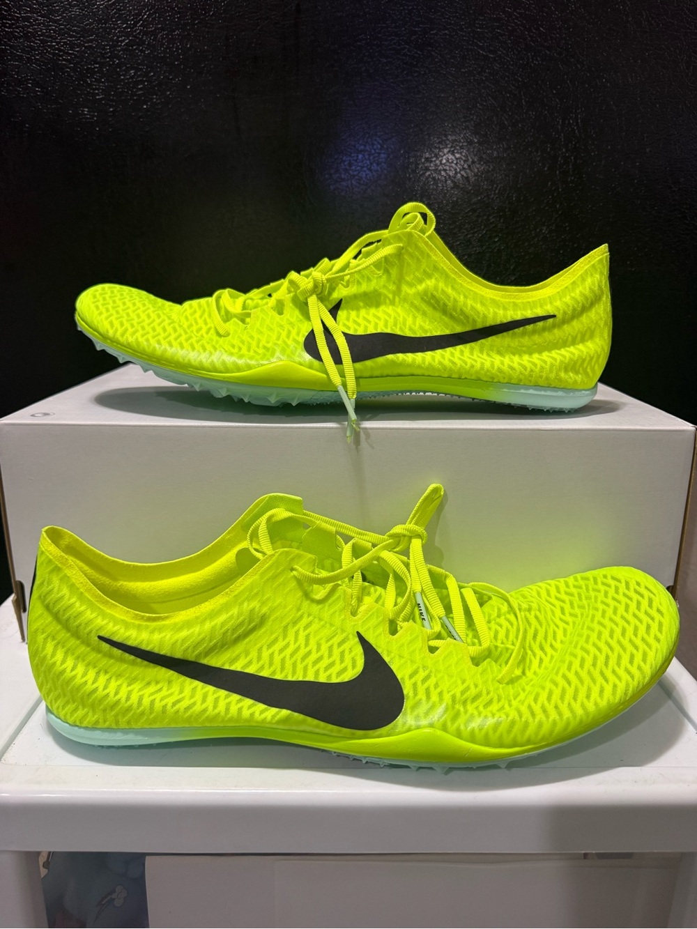 Nike ZoomX Dragonfly Volt Mint Black Track & Field Spikes DR9922-700 Men Size 15